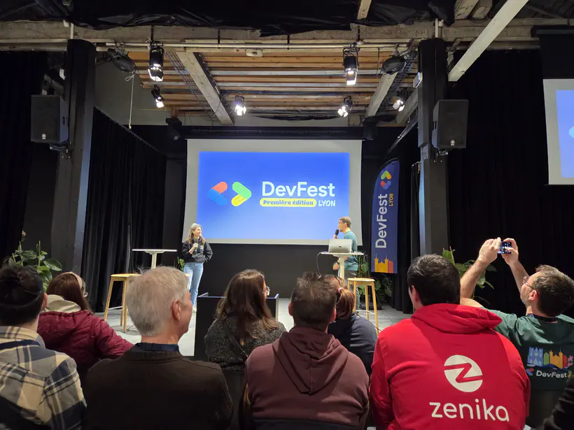 Photo de Mickaël et Margaux pour l’ouverture de la journée