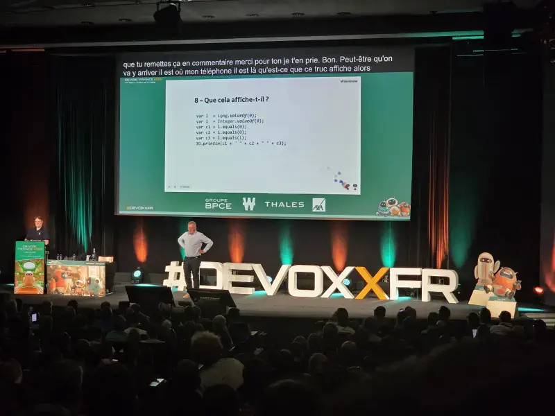 Photo de la conférence Se retourner la tête avec les quiz Java de José et Jean-Michel